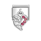 Composable Classic Dekoratif Charm - Charm Semboller - Kalp kanatları -  925 Gümüş