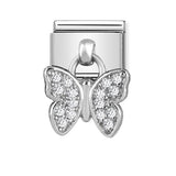 Composable Classic Dekoratif Charm - Charm Semboller - Kelebek - (16 Butterfly) 925 Gümüş