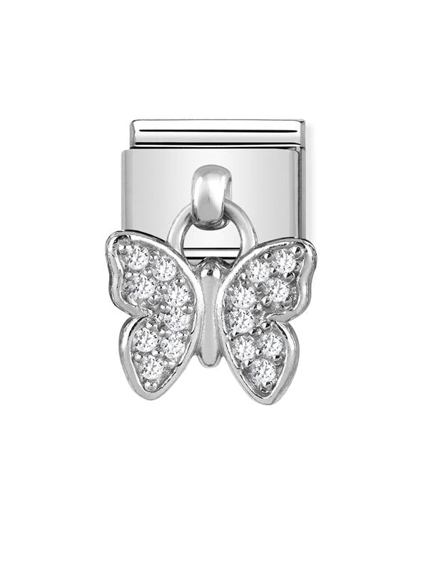 Composable Classic Dekoratif Charm - Charm Semboller - Kelebek - (16 Butterfly) 925 Gümüş