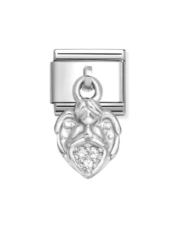 Composable Classic Dekoratif Charm - Charm Semboller - Melek -  925 Gümüş