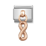 Composable Classic Dekoratif Charm - Charm - Sonsuzluk - (10 Infinity) 9K Rose Altın