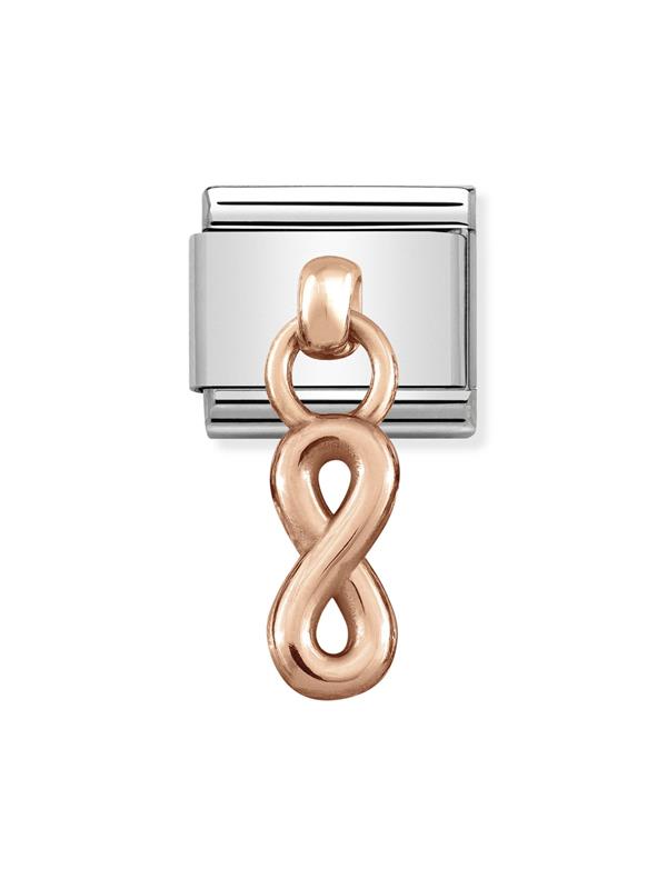 Composable Classic Dekoratif Charm - Charm - Sonsuzluk - (10 Infinity) 9K Rose Altın