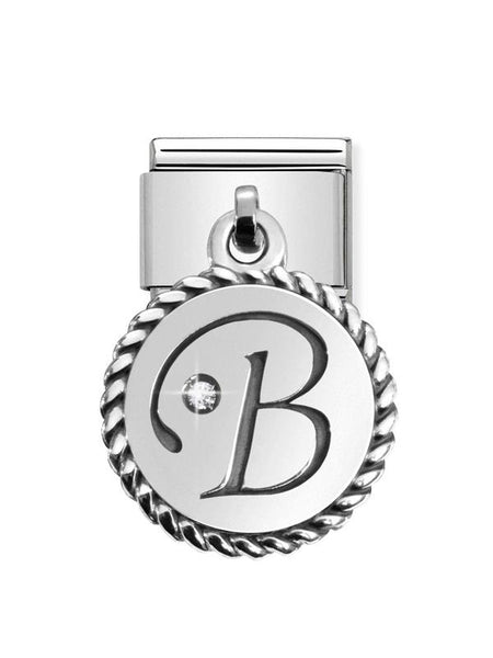 Composable Classic Dekoratif Charm - Charm Yazılar - B - (02 B) 925 Gümüş