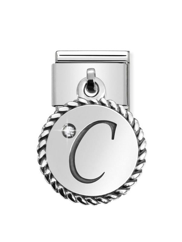 Composable Classic Dekoratif Charm - Charm Yazılar - C - (03 C) 925 Gümüş