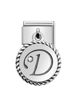 Composable Classic Dekoratif Charm - Charm Yazılar - D - (04 D) 925 Gümüş