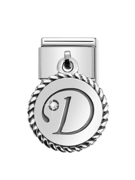 Composable Classic Dekoratif Charm - Charm Yazılar - D - (04 D) 925 Gümüş