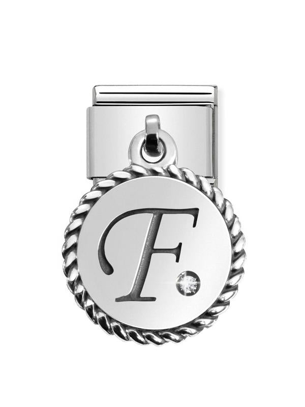 Composable Classic Dekoratif Charm - Charm Yazılar - F - (06 F) 925 Gümüş