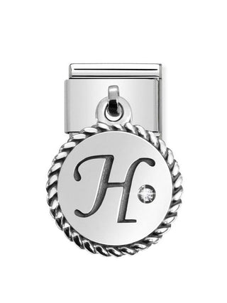 Composable Classic Dekoratif Charm - Charm Yazılar - H - (08 H) 925 Gümüş