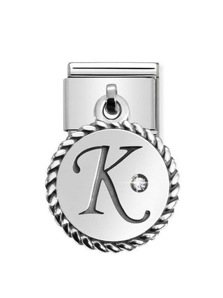 Composable Classic Dekoratif Charm - Charm Yazılar - K - (11 K) 925 Gümüş