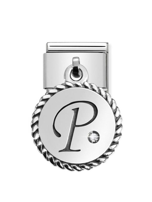 Composable Classic Dekoratif Charm - Charm Yazılar - P - (16 P) 925 Gümüş