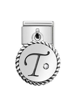 Composable Classic Dekoratif Charm - Charm Yazılar - T - (20 T) 925 Gümüş