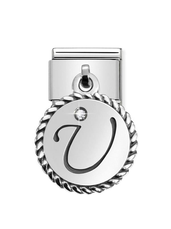 Composable Classic Dekoratif Charm - Charm Yazılar - U - (21 U) 925 Gümüş