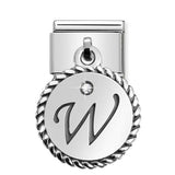 Composable Classic Dekoratif Charm - Charm Yazılar - W - (23 W) 925 Gümüş