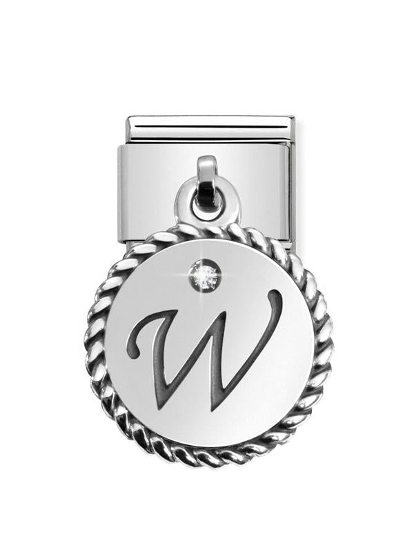 Composable Classic Dekoratif Charm - Charm Yazılar - W - (23 W) 925 Gümüş