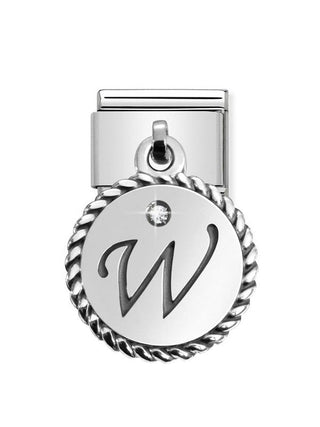 Composable Classic Dekoratif Charm - Charm Yazılar - W - (23 W) 925 Gümüş