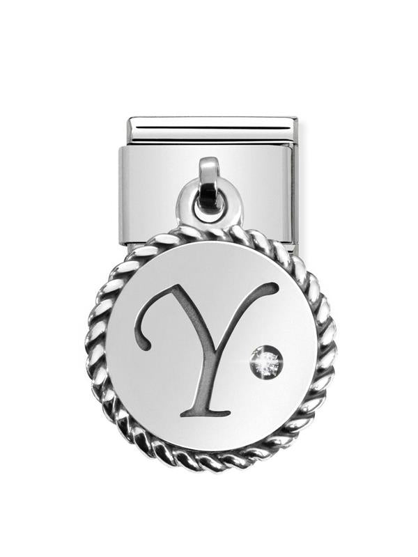 Composable Classic Dekoratif Charm - Charm Yazılar - Y - (25 Y) 925 Gümüş