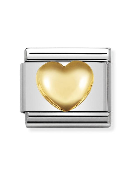 Composable Classic Dekoratif Link  Aşk  Kalp  01 Raised heart 18K Altın