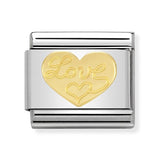 Composable Classic Dekoratif Link - Aşk - Kalp - (11 Love heart) 18K Altın