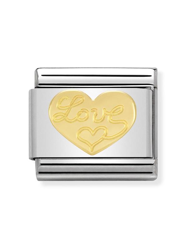 Composable Classic Dekoratif Link - Aşk - Kalp - (11 Love heart) 18K Altın