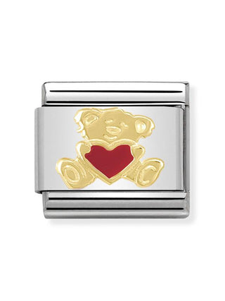 Composable Classic Dekoratif Link  Aşk  Kalp Ayıcık  32 Bear with heart 18K Altın