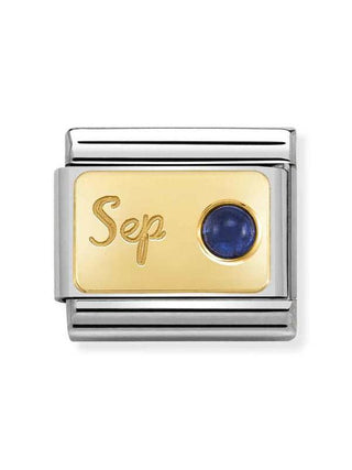 Composable Classic Dekoratif Link - Ay Taşları - Eylül Safir -  18K Altın