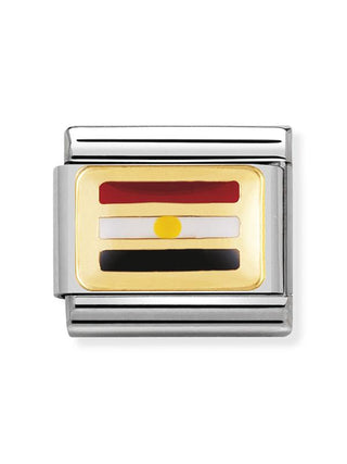 Composable Classic Dekoratif Link - Bayraklar Afrika - MISIR - (17 EGYPT) 18K Altın
