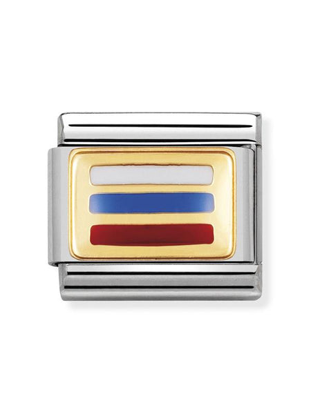 Composable Classic Dekoratif Link - Bayraklar Asya - RUSYA - (12 RUSSIA) 18K Altın