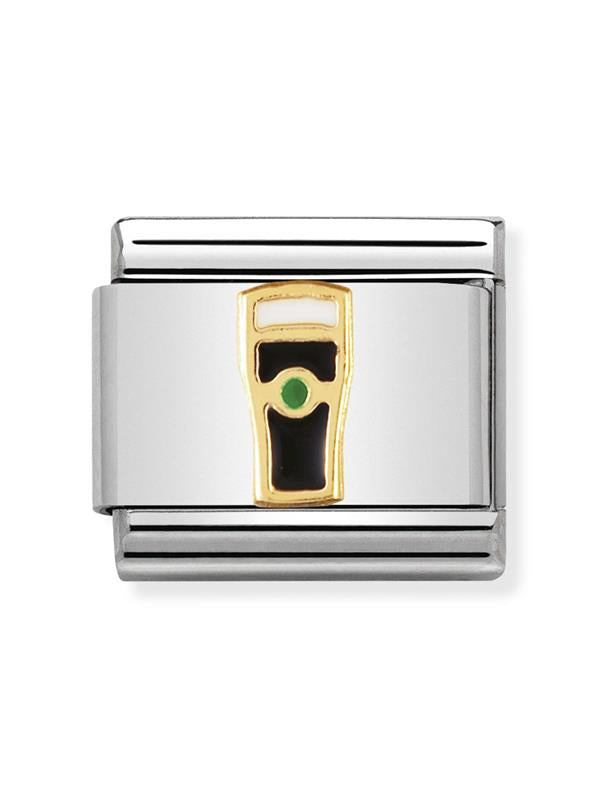 Composable Classic Dekoratif Link - Birleşik Krallık Sembolleri - Guiness -  18K Altın