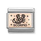 Composable Classic Dekoratif Link - Burçlar - Akrep Burcu - (08 Scorpio) 9K Rose Altın