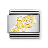 Composable Classic Dekoratif Link - Burçlar CZ - Kova Burcu -  18K Altın Zirkon