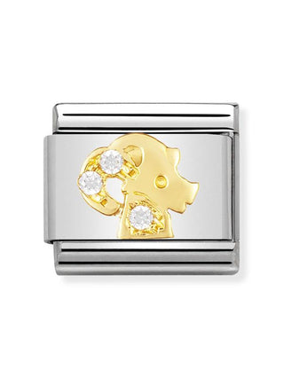 Composable Classic Dekoratif Link - Burçlar CZ - Oğlak Burcu -  18K Altın Zirkon