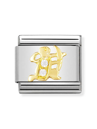 Composable Classic Dekoratif Link - Burçlar CZ - Yay Burcu -  18K Altın Zirkon