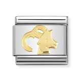 Composable Classic Dekoratif Link - Burçlar - Oğlak - (10 Capricorn) 18K Altın