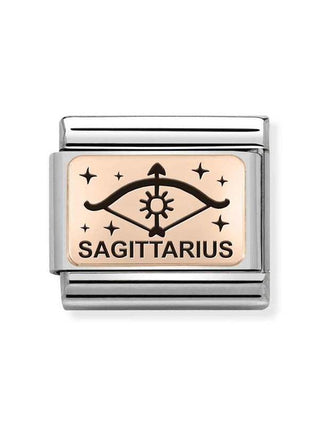 Composable Classic Dekoratif Link - Burçlar - Yay Burcu - (09 Sagittarius) 9K Rose Altın