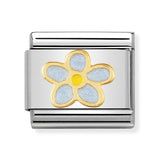 Composable Classic Dekoratif Link - Doğa - Unutmabeni Çiçeği -  18K Altın