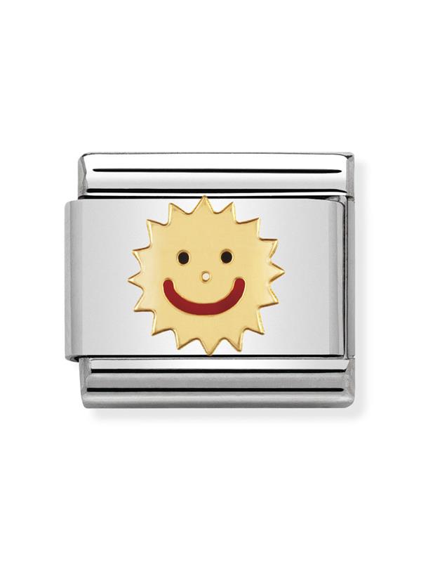 Composable Classic Dekoratif Link - Eğlence - Güneş - (35 Sun) 18K Altın