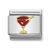 Composable Classic Dekoratif Link - Eğlence - Kırmızı kokteyl bardağı -  18K Altın