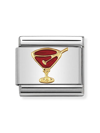 Composable Classic Dekoratif Link - Eğlence - Kırmızı kokteyl bardağı -  18K Altın