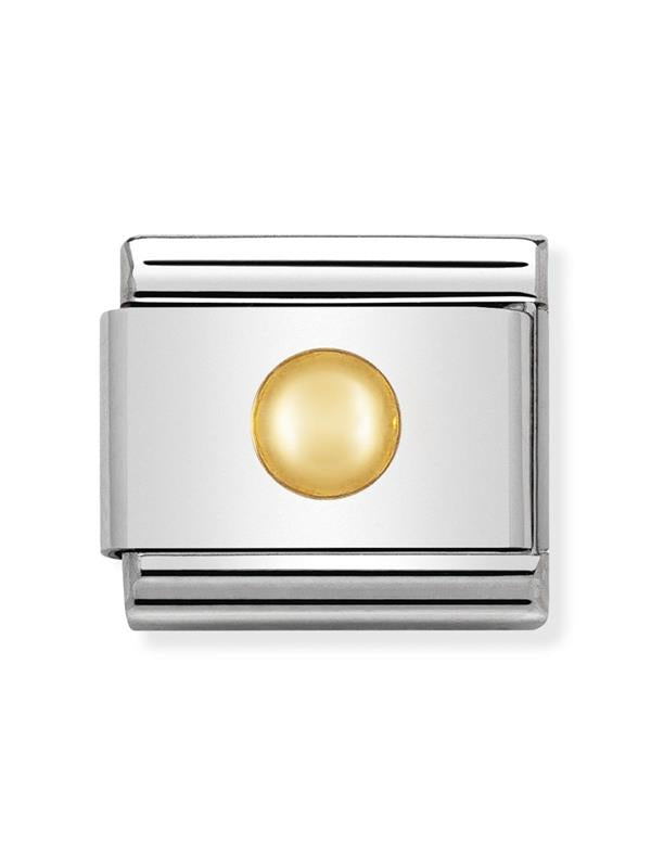 Composable Classic Dekoratif Link - Eğlence - Küçük Daire - (14 Small ball) 18K Altın