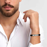 Composable Classic Dekoratif Link - Harfler - A harfi - (01 A) 18K Altın  - Gümüş Rengi Bileklik ile