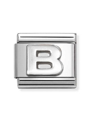 Composable Classic Dekoratif Link  Harfler  B  02 B 925 Gümüş