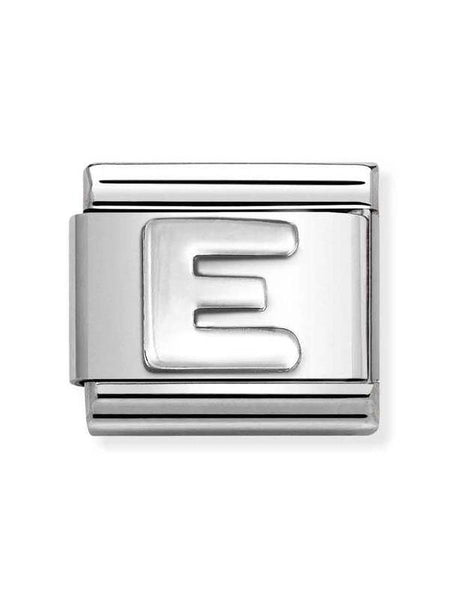 Composable Classic Dekoratif Link  Harfler  E  05 E 925 Gümüş