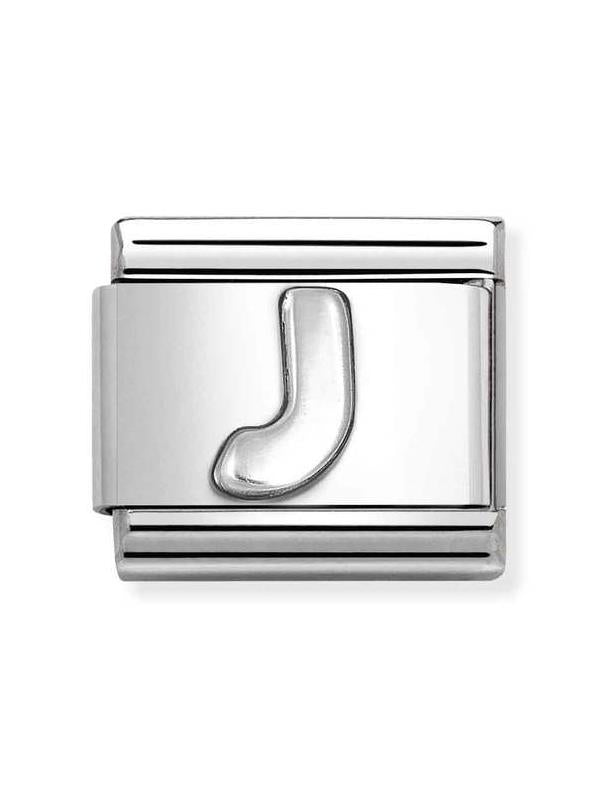 Composable Classic Dekoratif Link - Harfler - J - (10 J) 925 Gümüş