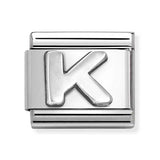 Composable Classic Dekoratif Link - Harfler - K - (11 K) 925 Gümüş
