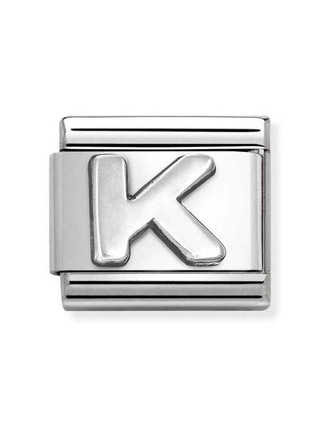 Composable Classic Dekoratif Link - Harfler - K - (11 K) 925 Gümüş