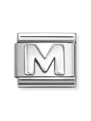Composable Classic Dekoratif Link  Harfler  M  13 M 925 Gümüş