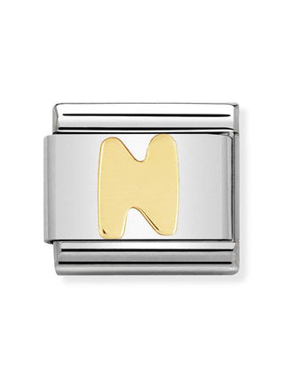 Composable Classic Dekoratif Link  Harfler  N harfi  14 N 18K Altın