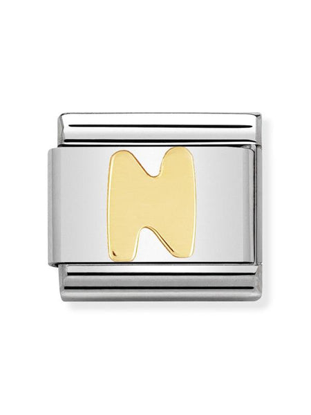 Composable Classic Dekoratif Link  Harfler  N harfi  14 N 18K Altın