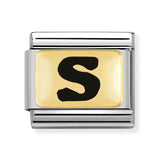 Composable Classic Dekoratif Link - Harfler Siyah - S - (19 S) 18K Altın