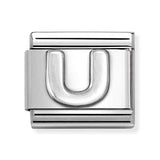 Composable Classic Dekoratif Link - Harfler - U - (21 U) 925 Gümüş